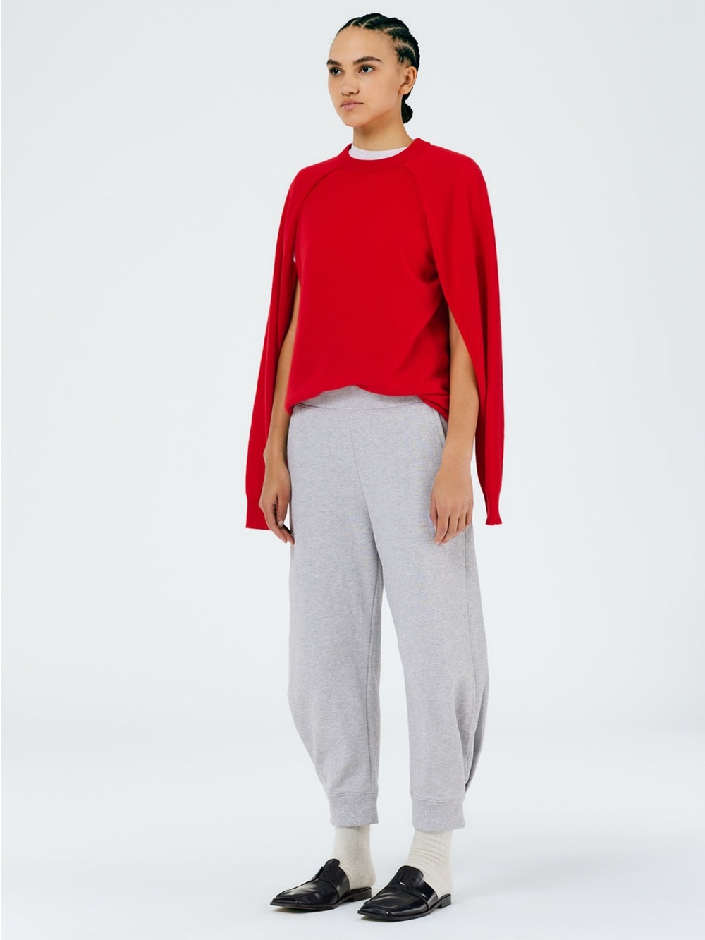 Tibi Calder Sweatpant in Grey - Picture 6 of 6